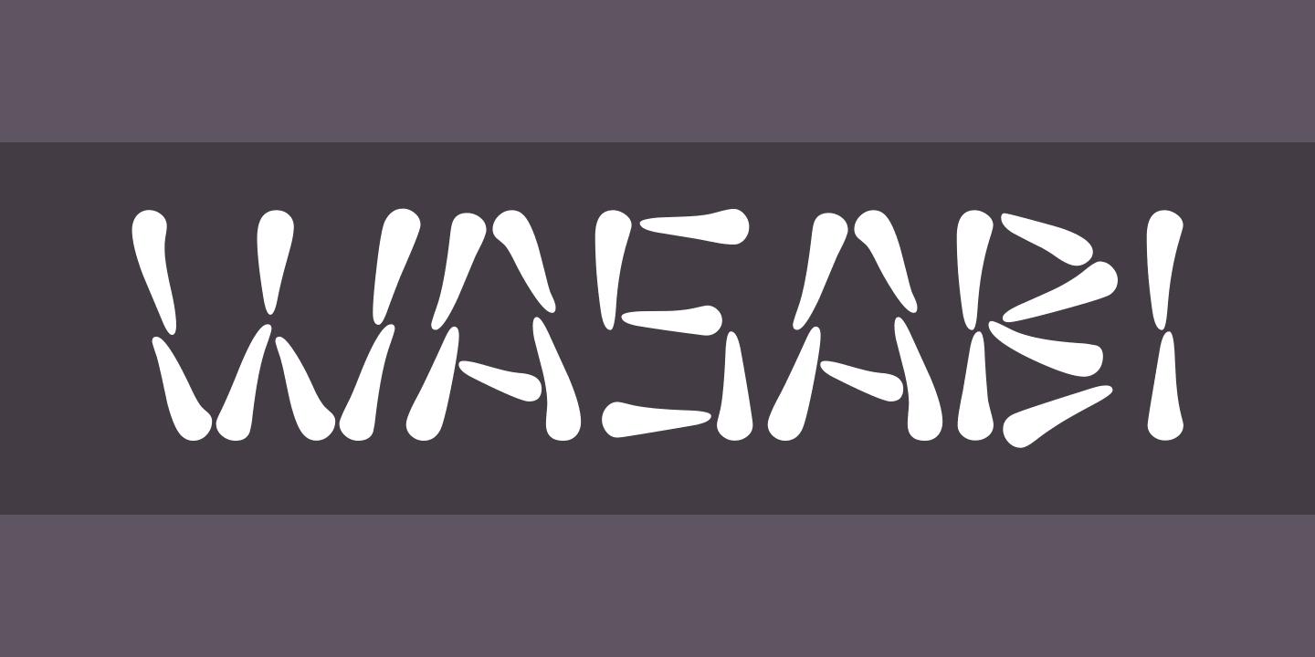 Пример шрифта Wasabi Regular